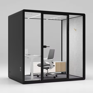 Cabina Telefónica Acústica Móvil para Oficina, Sala de Oficina Removible con Muebles - Product Image 2