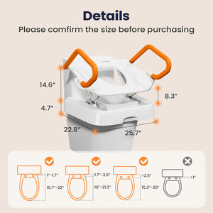 ลิฟต์ไฟฟ้าทนทานปรับได้ตามหลักสรีรศาสตร์อุปกรณ์ทางการแพทย์สำหรับห้องน้ำอุปกรณ์ช่วยในห้องน้ำสะดวก - Product Image 4