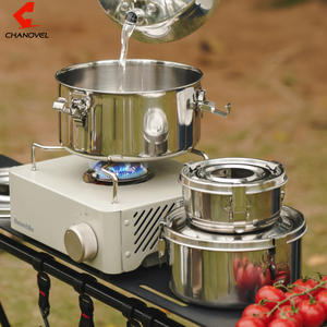 Contenitori <span class=keywords><strong>per</strong></span> Alimenti in Acciaio Inox 304, Scatola Porta <span class=keywords><strong>Pranzo</strong></span> Sigillata in Metallo, <span class=keywords><strong>Set</strong></span> Portatile <span class=keywords><strong>per</strong></span> Campeggio e Picnic <span class=keywords><strong>per</strong></span> Adulti - Product Image 2