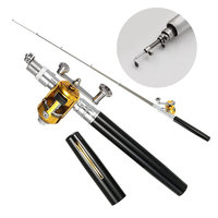 Dengan Harga Murah Tahan Lama Aluminium Alloy Pena Berbentuk Teleskopis Fishing Rod