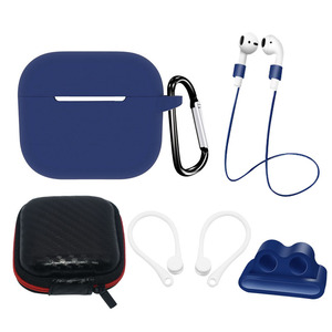 Wireless <strong>Earphone</strong> Accessories Cover Anti Lost Strap Clip Zipper <strong>Bag</strong> Storage Hook Silicone Protective Case for 3 Multi - Product Image 2