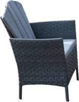 Ensemble de canapés d'extérieur en rotin tressé, design traditionnel, 4 places, durable, respectueux de l'environnement, pour villa/cour/park/jardin, utilisation hôtelière