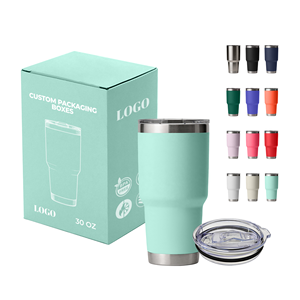 Custom logo Powder Coated Regular Stainless Steel Tumbler Powder Coated <b>Double</b> <b>Wall</b> Coffee 30oz 20 oz Travel Car Mugs Tumblers - Product Image 1