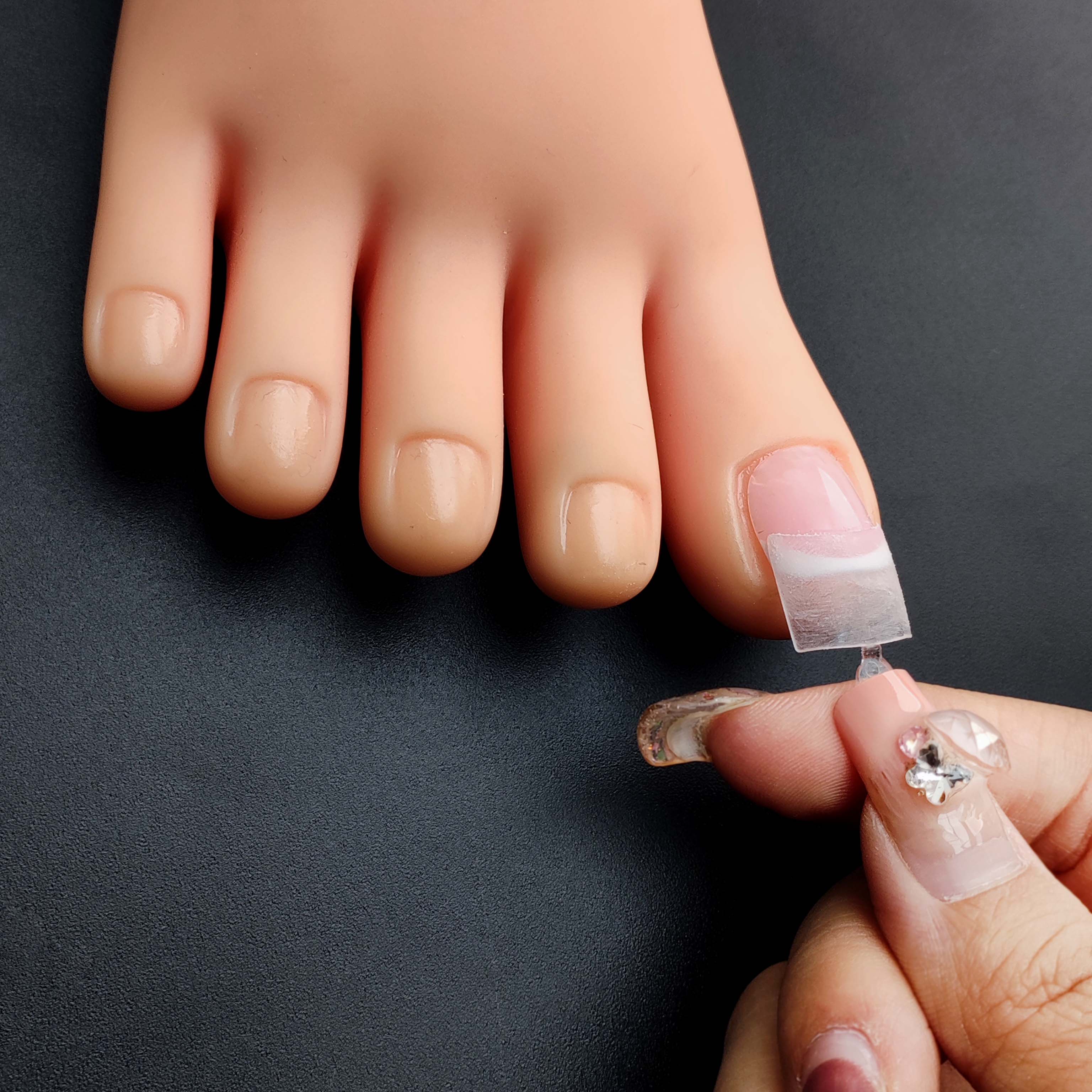 Neu eingetroffen: 504 Stck/Box Halbtransparente Natrliche Franzsische  Zehennagel-Tips Hochwertige Knstliche Kurze Weiche Gel-Zehennagel-Tips  Transparent| Alibaba.com