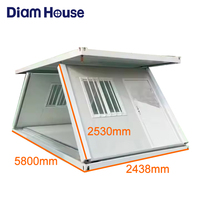 Z-Type pliant construction rapide expédition en plein air préfabriqué Mini maison Portable pliable Mobile pour l'hiver conteneur pliant préfabriqué