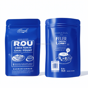 ถุงไมลาร์ขนาดเล็กสีดำด้านซิปกันกลิ่นกระเป๋าฟอยล์แบนพิมพ์ลายแบบกำหนดเองสำหรับเคี้ยวหมากฝรั่งอาหารสัตว์กระป๋องอาหาร - Product Image 2