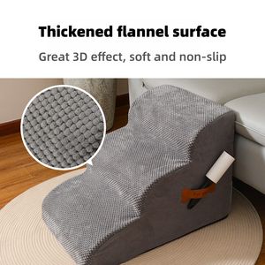 Escalier pour animaux de compagnie amovible et lavable, motif uni, écologique, pour usage intérieur, accessoire pour lit et canapé pour <span class=keywords><strong>chien</strong></span>, vente en gros d'usine - Product Image 5