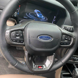 JIAHUI <span class=keywords><strong>AUTO</strong></span> Accessoires intérieurs de voiture en ABS pour Ford Ranger T9 2022-2024 Kits de garnitures intérieures en fibre de carbone - Product Image 2