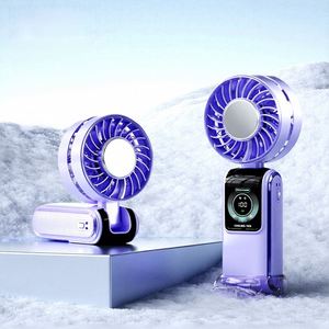 Factory Wholesale Summer <b>Mini</b> Handheld 3600Mah Usb Rechargeable Semiconductor Cooling <b>Desk</b> Neck 3-In-1 Portable Personal Fan - Product Image 6