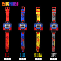 Montre Digitale Robot SKMEI 1095 pour Enfants, Accessoires de Jeu Dessin Animé, Montre-Bracelet DIY pour Garçons