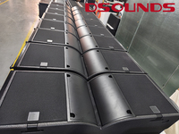 Haut-parleurs de sonorisation professionnels DSF-212B à double ligne de 12 pouces avec crossover intégré à large bande pour les grands événements