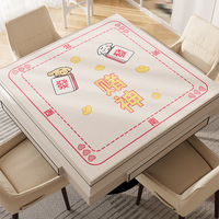 Tapis de Mahjong Carré de Luxe Épais Anti-Bruit et Antidérapant, Découpable, Portable, pour Jeux de Cartes et Housse de Table Domestique