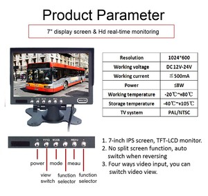 360 Degrés Oiseaux Vue Panoramique 2D/3D Surround Vue Camion Bus Dash Caméra 360 Degrés Caméra Système pour Camion - Product Image 4