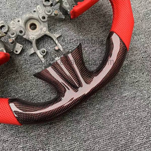 Actualizaciones modificadas, volante LED de fibra de carbono avanzado de cuero rojo para volantes de coche Infiniti Q50 - Product Image 6