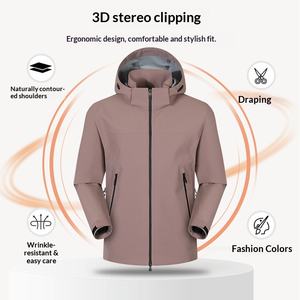 Veste bomber à capuche trois-en-un personnalisée unisexe, streetwear, motif cœur, coupe-vent, imperméable, pour l'extérieur - Product Image 4