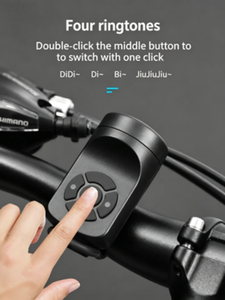 Klaxon de <span class=keywords><strong>moto</strong></span> et de vélo rechargeable par USB, 120 dB, alarme antivol à vibration, étanche, sonnette électrique pour scooter - Product Image 2