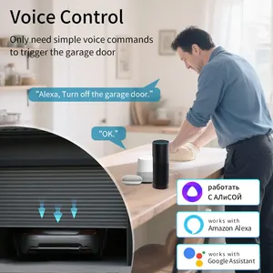 Module de commande intelligent pour ouvre-porte de garage WiFi ZigBee 3.0 avec minuterie, contrôle à distance via l'application Smart Life, compatible Alexa <span class=keywords><strong>et</strong></span> Google - Product Image 3