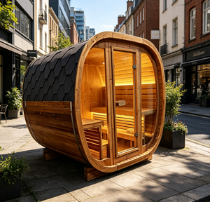 Sauna en bois à économie d'énergie pour 3 à 4 <span class=keywords><strong>personnes</strong></span>, kit complet de <span class=keywords><strong>spa</strong></span> extérieur, vapeur authentique, sauna finlandais extérieur, cèdre rouge, <span class=keywords><strong>spa</strong></span> de luxe - Product Image 1