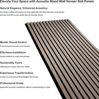 Panneau mural acoustique au design géométrique moderne, lambris en bois naturel, vente chaude, insonorisation intérieure, villa, mur absorbant le son
