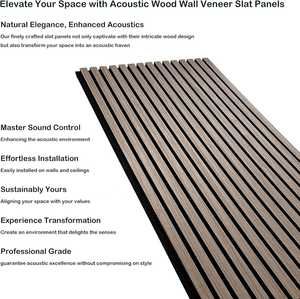 Panneau mural acoustique au design géométrique moderne, lambris en bois naturel, vente chaude, insonorisation intérieure, villa, <span class=keywords><strong>mur</strong></span> absorbant le son - Product Image 4