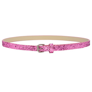 Varie cinture per bambini Glitter in pelle Pu Bing Shinny Lovely Kids Girl Belts - Product Image 2