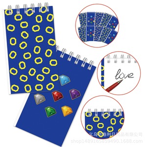 Sonic Themed Spiral Notebook Cute Japanese Korean Style 12pcs <b>Digital</b> Printing Log Pulp Paper 70gsm - Product Image 4