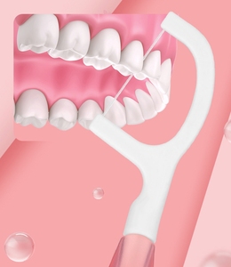 Bàn chải đánh răng hai mục đích người lớn dài xử lý chăm sóc răng miệng đánh răng xỉa răng giữa răng sạch Tăm Xỉa - Product Image 4