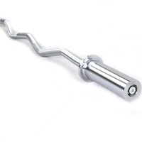Barre d'haltères en acier écologique Wanxinda W019 pour entraînement de musculation, utilisation universelle, design droit et courbé, unisexe, garantie 1 an
