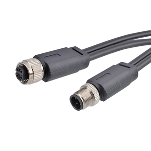 Cavo PVC Personalizzato M12 da <span class=keywords><strong>1</strong></span> Maschio a <span class=keywords><strong>2</strong></span> Femmine, Adattatore Industriale a Y per Sensori, 4 <span class=keywords><strong>5</strong></span> 12 Pin, Livello di Protezione IP67 - Product Image 1