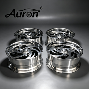 Jantes en alliage d'aluminium forgé Auron 5.25x17, design multi-rayons poli pour la mise à niveau des voitures particulières - Product Image 1
