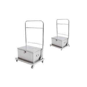 Caja de malta de acero inoxidable desmontable con soporte móvil Juego de utensilios de cocina chinos para uso en la cocina del hogar - Product Image 1