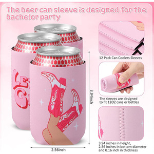 Fundas Enfriadoras de Neopreno Personalizadas por Sublimación, Plegables, para Latas de 12 Onzas, Bolsas Enfriadoras Estándar - Product Image 5