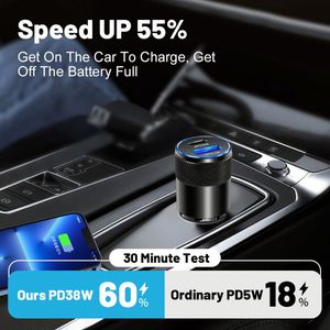 Guaranteed 38w Car Charger for Phone Quick Charge 3.0 Fast Charging Car 2 Port Usb Charger Adapter with Box Packing - Product Image 3