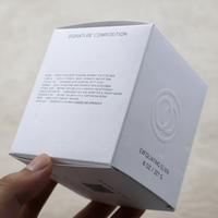 Boîte en carton de luxe en papier de coton avec gaufrage à chaud or rose pour coffret cadeau masque de sommeil