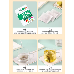 Fabrik-Großhandel 21-Tage Gesundheits-Entgiftungstee Frischer Kräuter-Schlankheitstee Geeignet für Gewichtsverlust und Bauchkomfort - Product Image 4