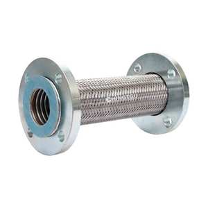 Manguera Industrial de Acero Inoxidable Trenzada Flexible de Baja Presión con Conexión de Brida Estándar JIS Superficie Lisa - Product Image 1