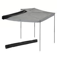 270 °   Auvent latéral de voiture à installation rapide, abri de camping pliable imperméable 4 saisons pour l'extérieur et les voyages tout-terrain
