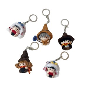 Portachiavi in Lana Lavorata all'Uncinetto a Quattro Fili con Personaggi dell'Accademia di Magia, Stile Instagram, <span class=keywords><strong>Hermione</strong></span> - Product Image 5