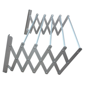 Porte-serviettes et vêtements mural coulissant à cinq barres en alliage d'aluminium, sans perçage, pour balcon, toilettes et intérieur - Product Image 2
