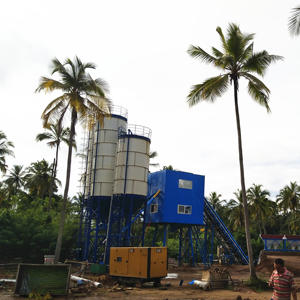 Planta Mezcladora de Concreto HZS60 con Mezclador de Doble Eje, Alta Eficiencia, Control Automático para Proyectos de Construcción Medianos a Grandes - Product Image 1