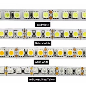 Kolay kurulum 12V 5050 <span class=keywords><strong>LED</strong></span> şerit 120LEDs/m IP20/IP65 su geçirmez beyaz sıcak beyaz <span class=keywords><strong>5m</strong></span> önceden kesilmiş Segmen ile çift taraflı bant lambası