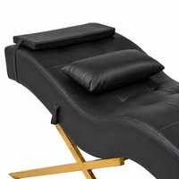 Lit de massage professionnel de luxe de haute qualité avec physiothérapie LED pliable et réglable pour les soins du visage pour le salon Spa