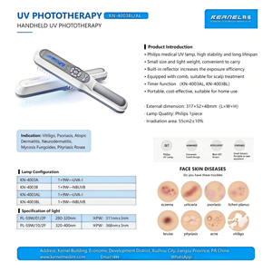 Knel KN4003 Photothérapie à lampe unique UVB cliniquement prouvée pour le traitement du psoriasis d'autres maladies immunitaires de la peau - Product Image 3