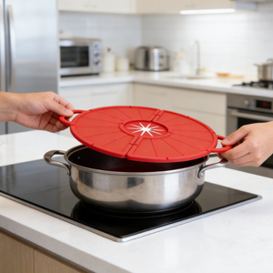 <span class=keywords><strong>Tapa</strong></span> Plegable de Silicona Anti-Salpicaduras, Protector de Salpicaduras de Aceite, <span class=keywords><strong>Tapa</strong></span> de Silicona para Ollas, Deflector de Aceite para Sartenes de hasta 13 Pulgadas - Product Image 6