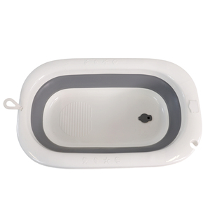Ensemble <span class=keywords><strong>de</strong></span> baignoire pliable pour nouveau-né, matériau PP et TPE souple, portable et avec détection <span class=keywords><strong>de</strong></span> température, baignoire bébé en plastique - Product Image 4