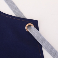 Tablier de cuisine personnalisé avec logo pour barista, serveur, chef, barman – Tablier en toile avec logo sur mesure