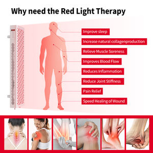 Suyzeko lampu LED inframerah seluruh tubuh, terapi tipe berdiri Panel terapi cahaya merah untuk menghilangkan rasa sakit - Product Image 2