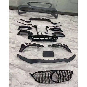 Pour <span class=keywords><strong>C63s</strong></span> w205 c63 pare-chocs avant c63 w205 échappement w205 kit carrosserie amg pare-chocs w205 c63 diffuseur pour mercedes benz W205 C63 AMG style - Product Image 6