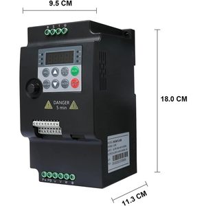 ตัวแปลงความถี่ dggtetyjk 0.75KW 380V สามเฟส VFD อินเวอร์เตอร์สำหรับเครื่องปั๊มน้ำ - Product Image 2