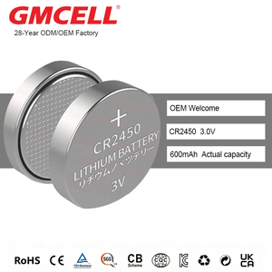 Small Size CR2450 3V Lithium Battery 600mAh Button Cell Battery for Toys & Consumer <b>Electronics</b> - Product Image 1